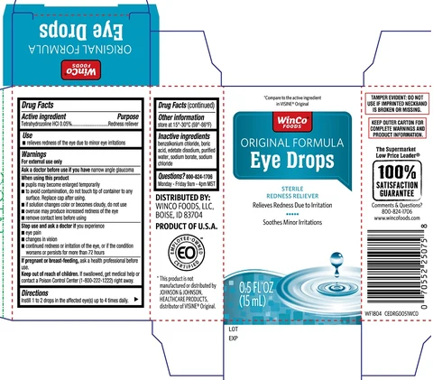 Winco Original Formula Eye Drops packaging