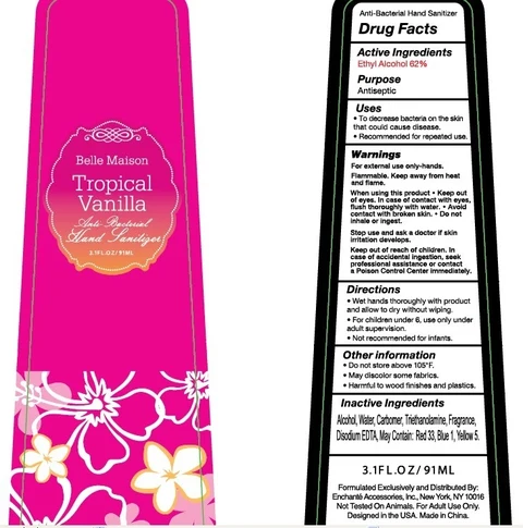 Bella Maison Tropical Vanilla Antibacterial Hand Sanitizer 포장