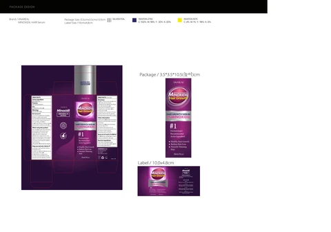 2% Minoxidil hair growth oil 포장