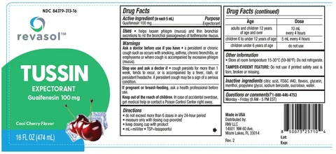 Revasol Tussin packaging