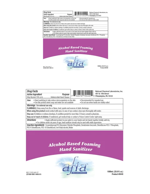 Alcohol Based Foaming Hand Sanitizer packaging