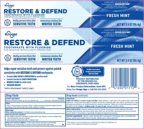 Restore and Defend Whitening TP 포장