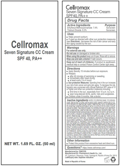 Cellromax 7 Signature CC Cream 포장