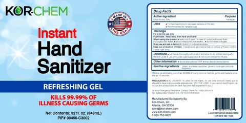 Instant Hand Sanitizer packaging