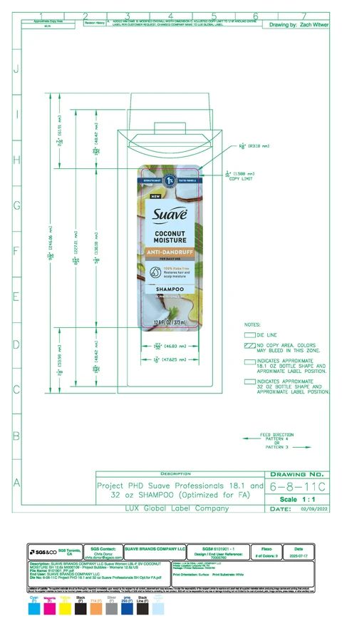 Suave Anti dandruff Coconut Moisture packaging
