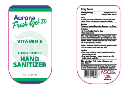 Aurora Fresh Gel 70 포장
