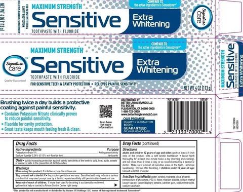 Signature Care SensitiveMaximum Strength 포장