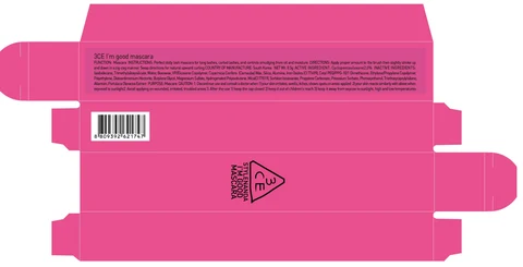 3CE PINK IM GOOD MASCARA 포장