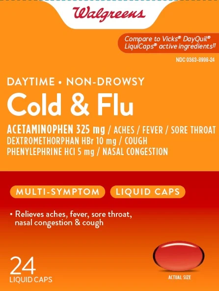 Daytime Non-Drowsy Cold and Flu 포장