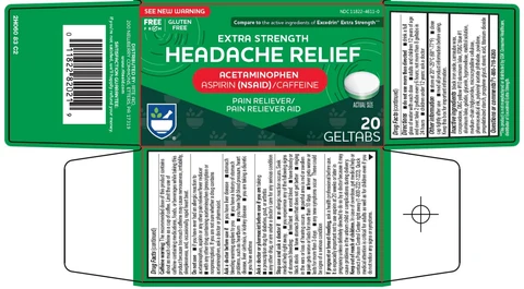 headache relief packaging