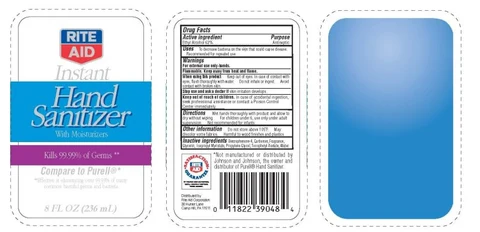 Rite Aid Instant Hand Sanitizer packaging