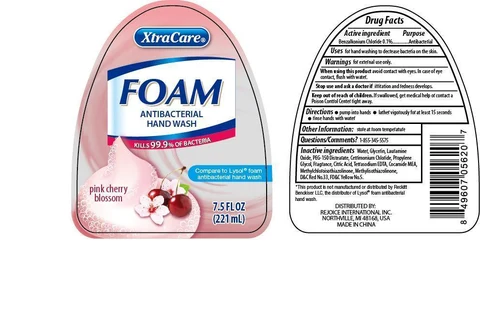 XtraCare Foam Antibacterial Hand WashPink Cherry Blossom packaging