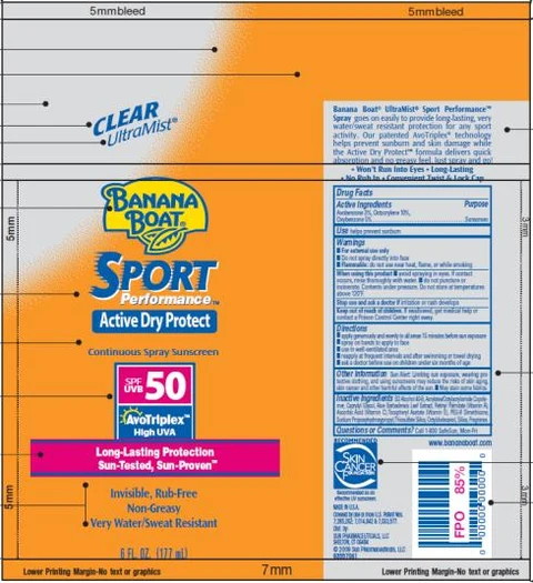 Banana Boat Sport SPF 50 포장