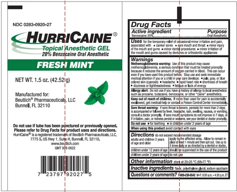 HurriCaineTopical Anesthetic 포장