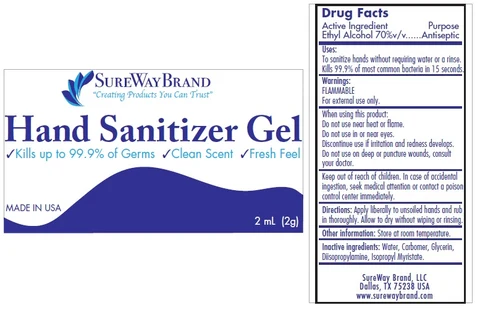 SureWay brand Hand Sanitizer Gel 포장