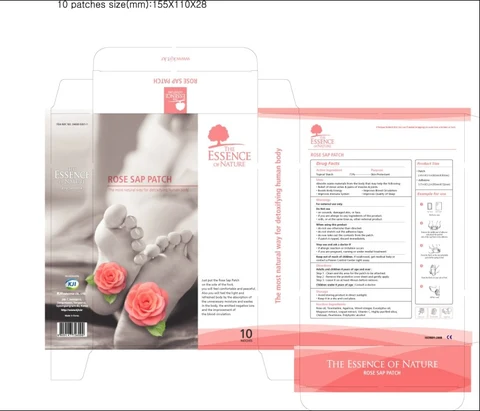 Rose Sap Patch packaging