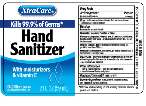 Hand Sanitizer 1.8 oz Antiseptic packaging