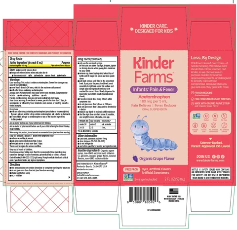 KinderFarms Infants Pain and Fever 포장