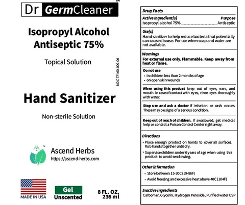 Hand Sanitizer packaging