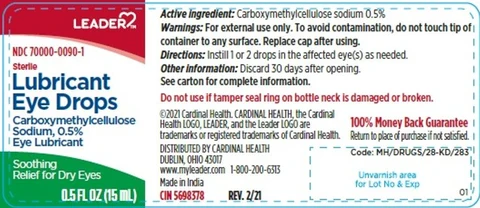 Lubricant Drops packaging