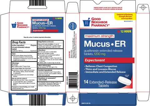good neighbor pharmacy mucus er packaging