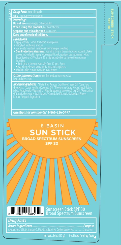 Basin Sun StickSPF 30 포장