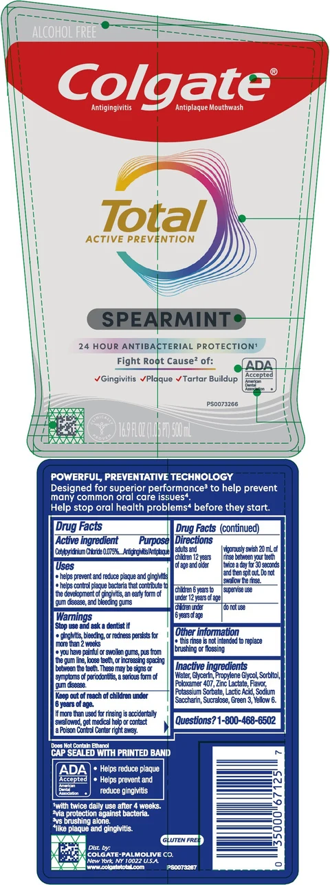 Colgate Total Active Prevention Spearmint 포장