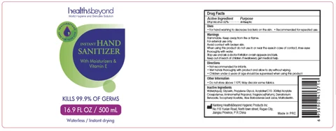 Hand Sanitizer packaging