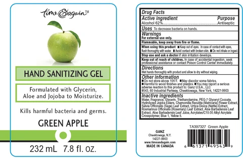 HAND SANITIZING GREEN APPLE 포장