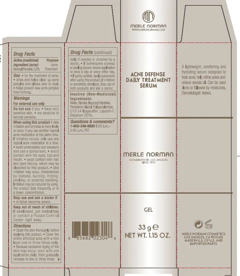 Acne defense Daily Treatment SerumMerle Norman 포장