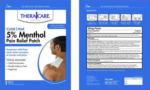 Cold Hot Medicated Patch 5% Menthol 포장