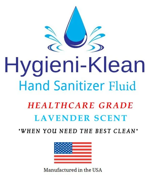Hygieni-Klean Hand Sanitizer Fluid Healthcare Grade Lavender 포장