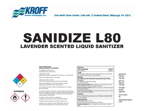 Hand Sanitizer E packaging
