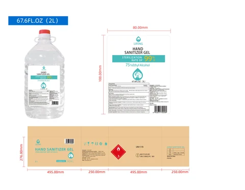 Hand Sanitizer packaging