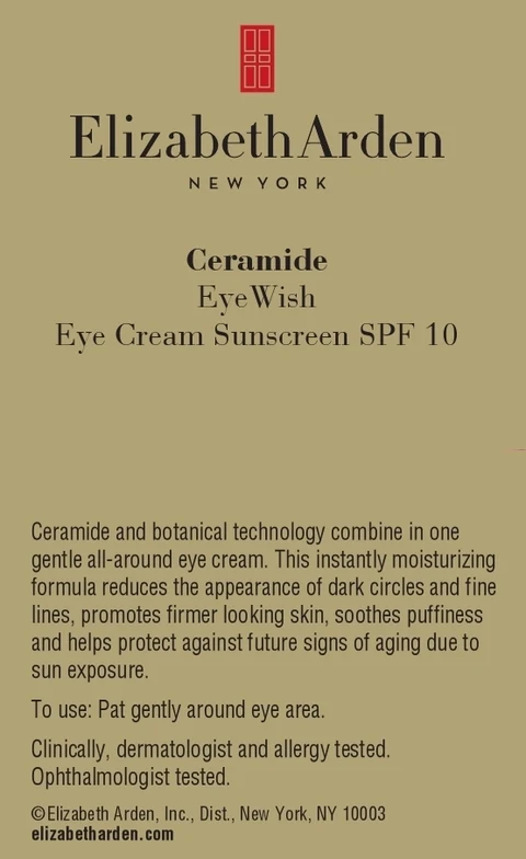 Ceramide EyeWish Eye Sunscreen SPF 10 포장
