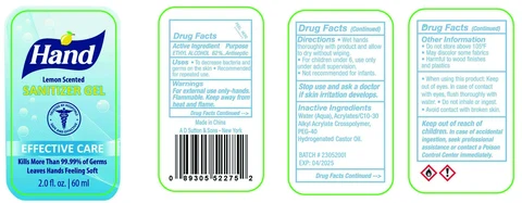 hand sanitizer gel packaging