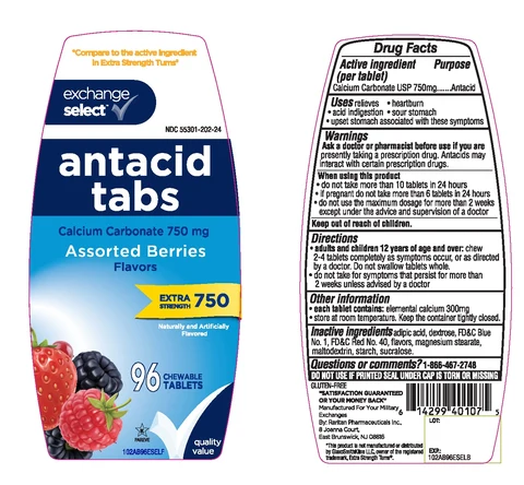 exchange select Extra Strength Antacid Assorted Berries packaging