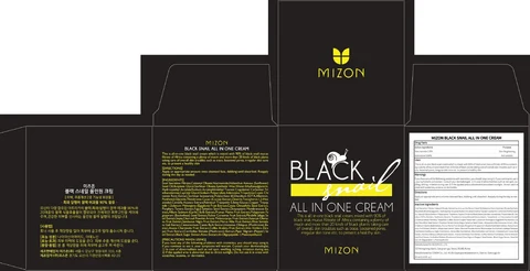 MIZON BLACK SNAIL ALL IN ONE CREA M packaging