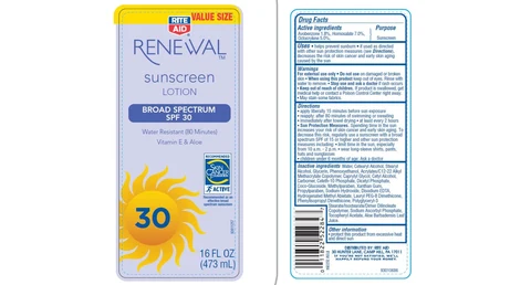 Rite Aid SPF 30 packaging