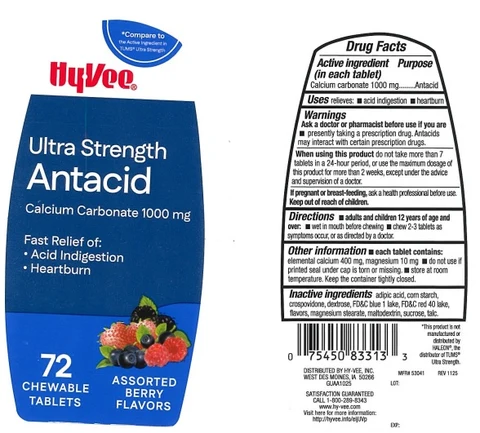 Ultra Strength Assorted Berry Antacid 포장