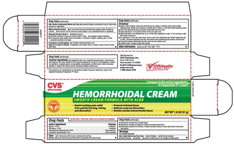 CVS Hemorrhoidal 포장