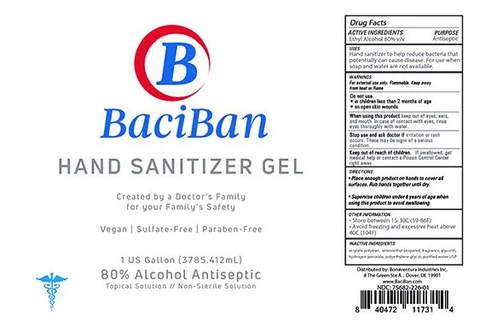 BaciBan Hand Sanitizer Gel 포장