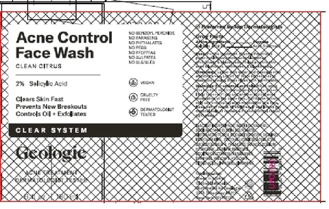 Acne Control Face Wash packaging