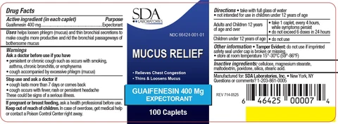 MUCUS RELIEF 포장