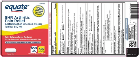 equate 8hr arthritis pain relief packaging