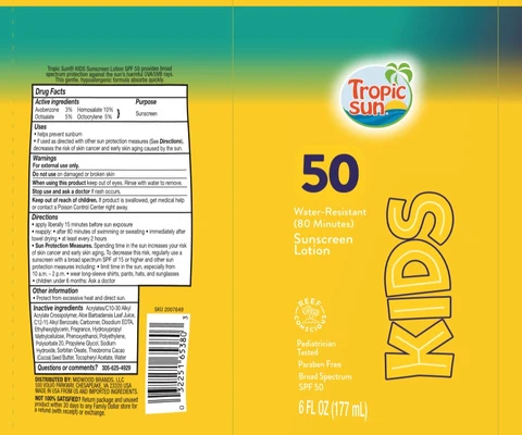 Tropic SunSPF 50 packaging