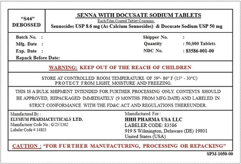 SENNA WITH DOCUSATE SODIUM 포장