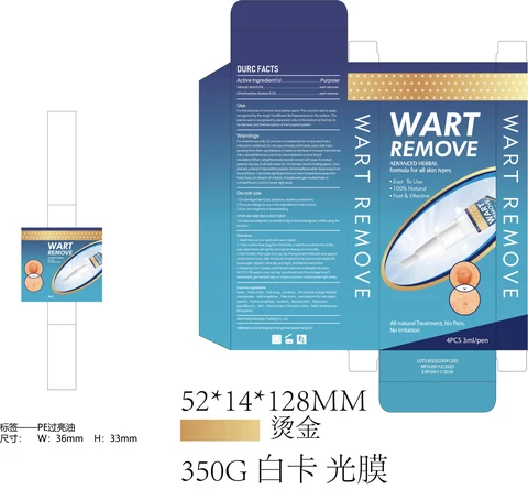 wart removal pen 포장