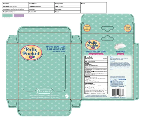Smart Care Hand Sanitizer with Lip Gloss Polly Pocket 포장