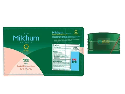 Womens Mitchum Advanced Invisible Antiperspirant DeodorantSolid Sport packaging